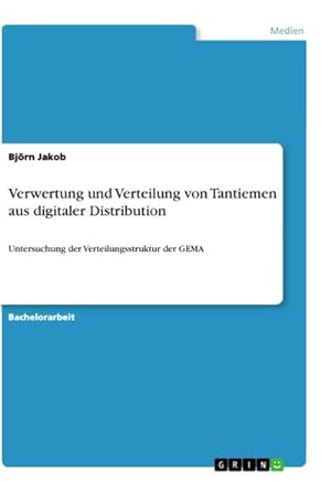 Immagine del venditore per Verwertung und Verteilung von Tantiemen aus digitaler Distribution venduto da BuchWeltWeit Ludwig Meier e.K.