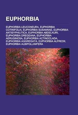Bild des Verkufers fr Euphorbia zum Verkauf von BuchWeltWeit Ludwig Meier e.K.