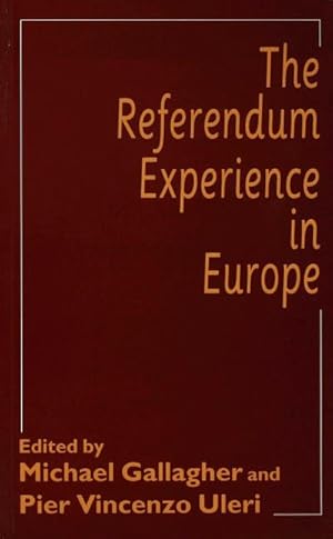 Seller image for The Referendum Experience in Europe for sale by BuchWeltWeit Ludwig Meier e.K.