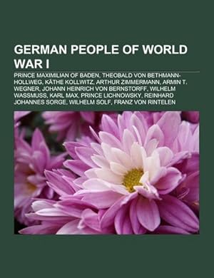 Seller image for German people of World War I for sale by BuchWeltWeit Ludwig Meier e.K.