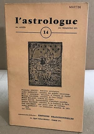 Image du vendeur pour L'astrologue n14 mis en vente par librairie philippe arnaiz