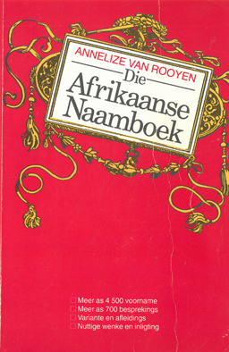 Die Afrikaanse Naamboek.