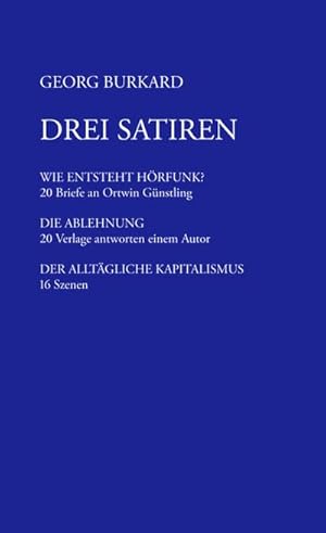 Immagine del venditore per Drei Satiren venduto da BuchWeltWeit Ludwig Meier e.K.