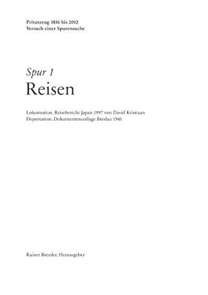 Seller image for Spur 1 Reisen for sale by BuchWeltWeit Ludwig Meier e.K.