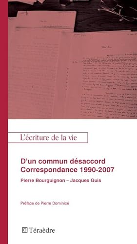 Immagine del venditore per D'un commun dsacord. Correspondance 1990-2007 venduto da BuchWeltWeit Ludwig Meier e.K.