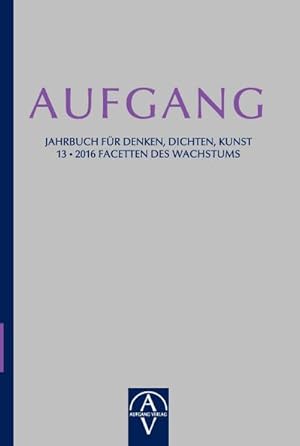 Immagine del venditore per Aufgang. Jahrbuch fr Denken, Dichten, Kunst venduto da BuchWeltWeit Ludwig Meier e.K.