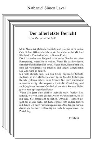 Imagen del vendedor de Der allerletzte Bericht a la venta por BuchWeltWeit Ludwig Meier e.K.