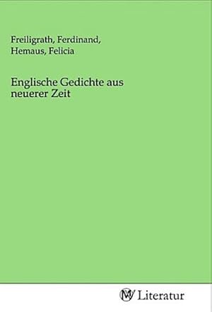 Seller image for Englische Gedichte aus neuerer Zeit for sale by BuchWeltWeit Ludwig Meier e.K.