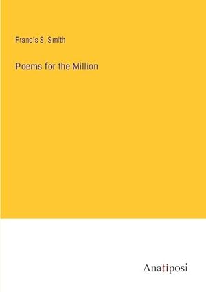 Seller image for Poems for the Million for sale by BuchWeltWeit Ludwig Meier e.K.