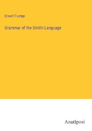 Seller image for Grammar of the Sindhi Language for sale by BuchWeltWeit Ludwig Meier e.K.