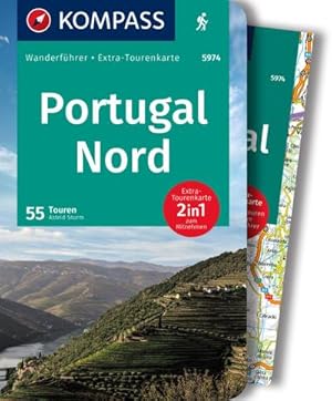 Seller image for KOMPASS Wanderfhrer Portugal Nord, 55 Touren mit Extra-Tourenkarte for sale by BuchWeltWeit Ludwig Meier e.K.