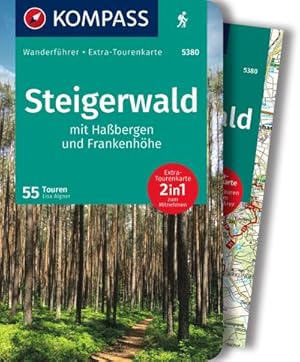 Seller image for KOMPASS Wanderfhrer Steigerwald mit Habergen und Frankenhhe, 55 Touren for sale by BuchWeltWeit Ludwig Meier e.K.
