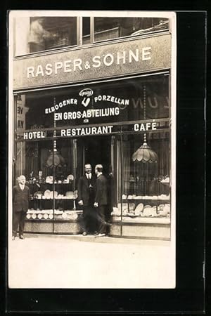 Foto-Ansichtskarte Wien, Hotel-Restaurant Rasper, Söhne, Graben 15