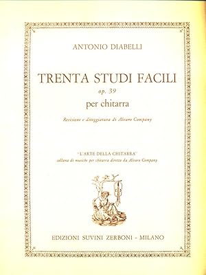 Imagen del vendedor de Trenta studi facili op. 39 per chitarra a la venta por Librodifaccia