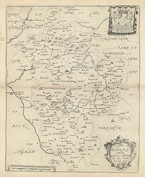 A Mapp of Bedford Shire: with its hundreds