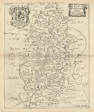 A Mapp of Nottingham Shire, with its Wapontaks