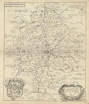 A Mapp of Warwickshire with its Hundreds
