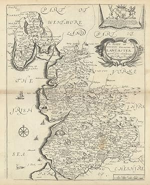A Mapp of ye County Palatine of Lancaster, with its hundreds