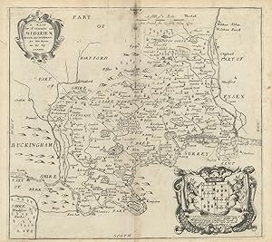 A Mapp of ye County of Midlesex with its Hundreds