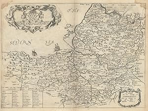 A Mapp of the County of Somerset, with its Hundreds