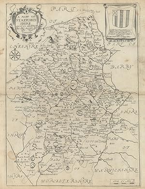 A Mapp of Stafford Shire with its Hundreds