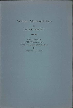 Seller image for PORTRAIT OF A PHILADELPHIA COLLECTOR, WILLIAM McINTIRE ELKINS (1882-1947) for sale by Oak Knoll Books, ABAA, ILAB