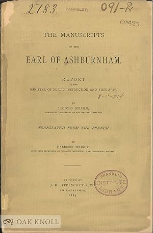 MANUSCRIPTS OF THE EARL OF ASHBURNHAM. OBSERVATIONS ON THE VERY ANCIEN T MANUSCRIPTS OF THE LIBRI...