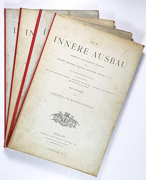 Bild des Verkufers fr Der Innere Ausbau. Sammlung ausgefuehrter Arbeiten fuer Maurer, Zimmerer, Tischler, Schlosser, Toepfer u.s.w. bzw. .aus allen Zweigen des Baugewerbes. Konvolut aus den Lieferungen 3, 5, 6 und 7 in 4 Bnden. zum Verkauf von Unterwegs Antiquariat M.-L. Surek-Becker