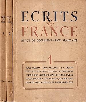 Ecrits de France. Revue de documentation française - nn. 1, 2, 3, 1946