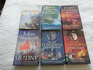 Seller image for Unbroken run of 22 "Kydd" Series First Printings, 13 Signed: Kydd 2001; Artemis 02; Seaflower 03; Mutiny 04 (Signed); Quarterdeck 05; Tenacious 05 (S); Command 06 (S); The Admiral's Daughter 07; Treachery 08; Invasion 09; Victory 10; Conquest 11; Betrayal 12 (S); 12; Caribbee 13 (S); Pasha 14 (S); Tyger 15 (S); Inferno 16 (S); Persephone 17 (S); The Baltic Prize 17 (S); The Iberian Flame 18 (S); A Sea of Gold 18 (S); To The Eastern Seas 19 (S) for sale by M&B Books