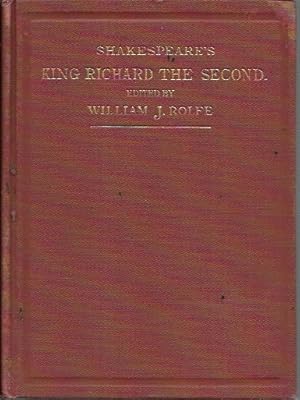 Immagine del venditore per Tragedy of King Richard the Second (English Classics Series, American Book Company: 1904) venduto da Bookfeathers, LLC