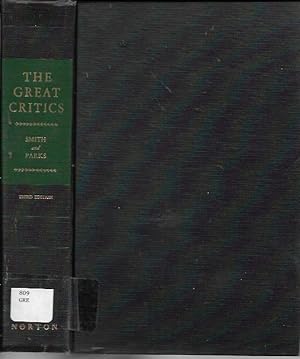 Image du vendeur pour The Great Critics: An Anthology of Literary Criticism (Third Edition Revised and Enlarged: 1960) mis en vente par Bookfeathers, LLC