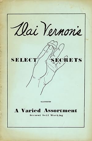 Imagen del vendedor de Dai Vernon's Select Secrets a la venta por Quicker than the Eye