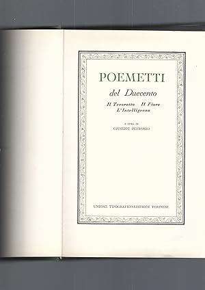 POEMETTI DEL DUECENTO