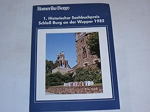 Bild des Verkufers fr 1. Historischer Sachbuchpreis Schlo Burg an der Wupper 1985. Romerike Berge. Heft 3. zum Verkauf von Der-Philo-soph