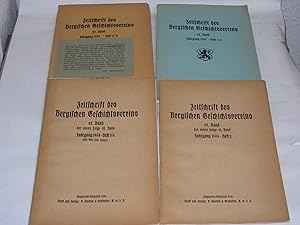 Image du vendeur pour Zeitschrift des Bergischen Geschichtsvereins. 5 Hefte: 62. Band, Heft 2, 3/4, 64. Band, Heft 1/2, 3/4, 66. Band, Heft 2/4 mis en vente par Der-Philo-soph