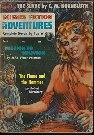 Image du vendeur pour SCIENCE FICTION ADVENTURES: September, Sept. 1957 mis en vente par Books from the Crypt