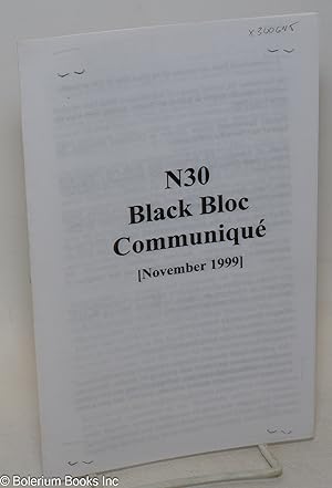 N30 Black Bloc Communiqué [November 1999]