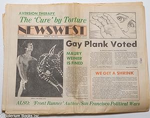 Seller image for NewsWest: a weekly newspaper for Southern California's Gay Community and its friends; #22, March 18, 1976: Gay Plank Voted for sale by Bolerium Books Inc.