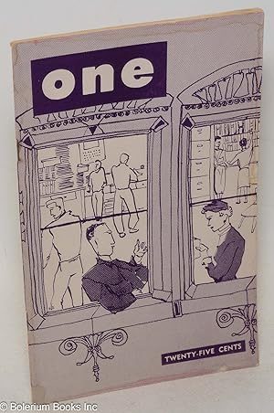 Imagen del vendedor de ONE; the homosexual magazine vol. 4, #7, October-November 1956 a la venta por Bolerium Books Inc.