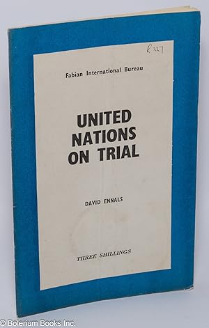 Seller image for United Nations on Trial for sale by Bolerium Books Inc.