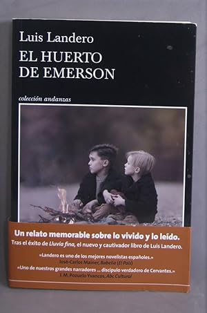 Imagen del vendedor de El huerto de Emerson. Luis Landero. 2021 a la venta por EL DESVAN ANTIGEDADES