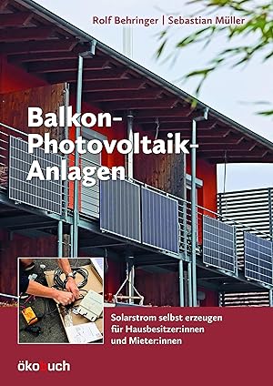 Bild des Verkufers fr Photovoltaik-Balkonkraftwerke zum Verkauf von moluna