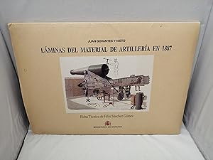 Image du vendeur pour Juan Govantes y Nieto: Lminas del Material de Artillera en 1887 mis en vente par Libros Angulo