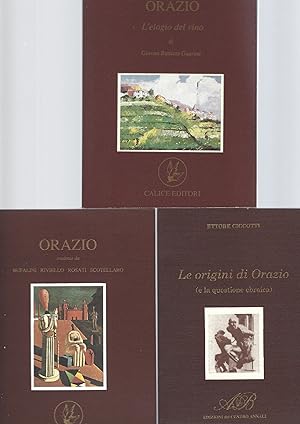 Imagen del vendedor de CARMINA, LE ORIGINI DI ORAZIO, ORAZIO L'ELOGIO DEL VINO a la venta por librisaggi