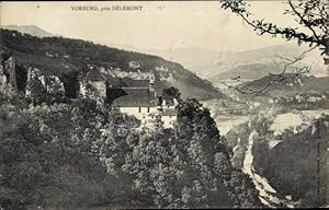 Ansichtskarte / Postkarte Delsberg Delémont Kanton Jura, Vorburg, Gesamtansicht