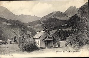 Ansichtskarte / Postkarte Kanton Freiburg, Chapelle du Lac Noir