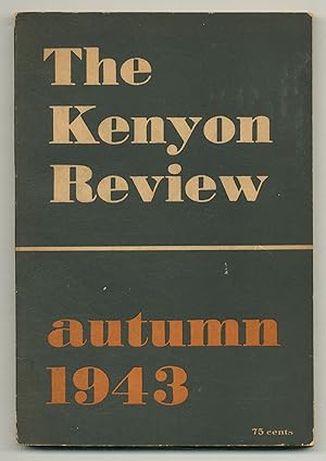 Bild des Verkufers fr The Kenyon Review - Autumn 1943, Vol. V, No. 4 (The Henry James Number) zum Verkauf von Between the Covers-Rare Books, Inc. ABAA