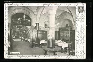 Bild des Verkufers fr Ansichtskarte Wien, Rathhaus-Keller, Rosenzimmer zum Verkauf von Bartko-Reher