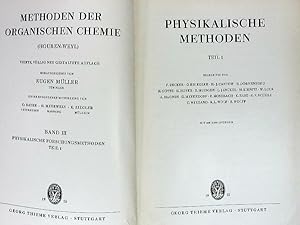Bild des Verkufers fr Physikalische Methoden Teil 1. Methoden der organischen Chemie. Bd. III. zum Verkauf von Antiquariat Bookfarm